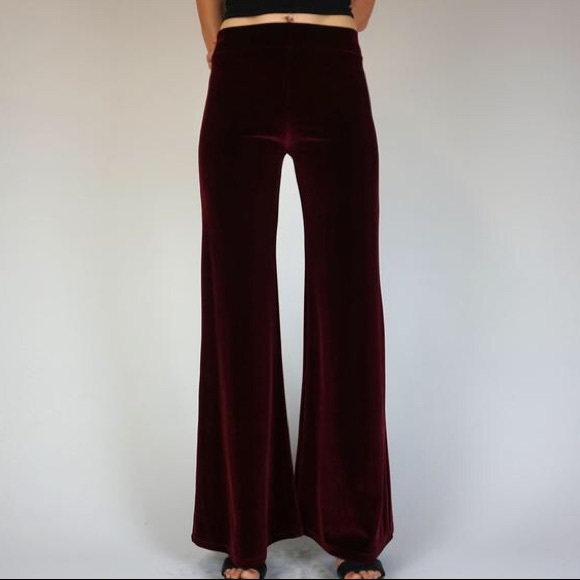 Quintessential Hippie | Velvet Bell Bottoms - Picture 3 of 7
